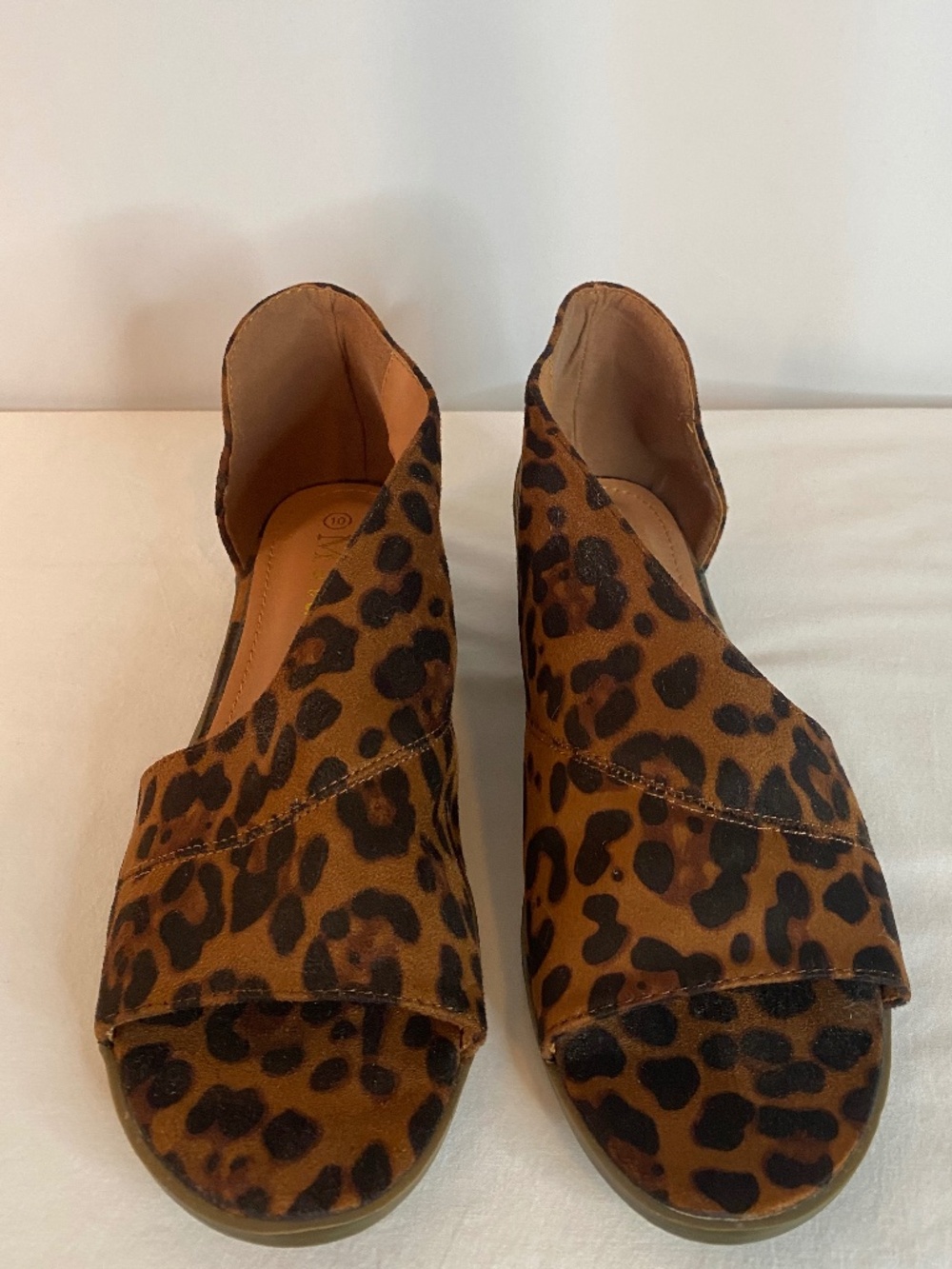 Woman's Leopard Print Flats, Size 10